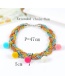 Trendy Mutli-color Fuzzy Balls Decorated Color Matching Simple Necklace