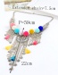 Bohemia Multi-color Fuzzy Ball Pendant Decorated Simple Long Tassel Necklace