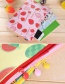 Fashion Beige Watermelon Pattern Decorated Square Shape Stationery Bag