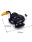 Lovely Black Toucan Shape Decorated Simple Swim Ring