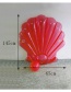 Lovely Red Shell Shape Decorated Simple Pure Color Swim Ring