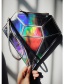 Fashion Multi-color Diamond Shape Decorated Simple Pure Color Bag