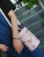 Fashion White Fruit Pattern Decorated Bucket Shape Shoulder Bag