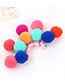 Lovely Orange+sapphire Blue Color-matching Decorated Simple Baby Hairpin