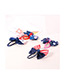 Lovely Navy Bowknot Shape Decorated Simple Color Matching Baby Hairpin