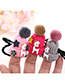 Fashion Pink Hat Shape Decorated Simple Double Layer Baby Hair Band