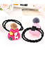 Fashion Plum-red Hat Shape Decorated Simple Double Layer Baby Hair Band