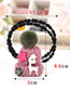 Fashion Plum-red Hat Shape Decorated Simple Double Layer Baby Hair Band