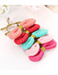 Lovely Watermelon Red Bowknot Shape Decorated Simple Double Layer Hairpin