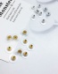 Fashion Gold Color Bullet Shape Decorated Pure Color Simple Earbud(1pc)