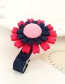 Fashion Pink+blue Sunflower Decorated Color Matching Simple Hair Pin