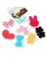 Lovely Multi-color Dot Pattern Decorated Heart Shape Design Hair Posted (4pcs)