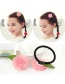 Fashion Multi-color Flower Shape Decorated Color Matching Simple Hair Band