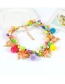 Fashion Multi-color Pom Pom Ball Decorated Color Matching Simplenecklace