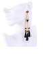 Trendy Multi-color Diamond Decorated Tassel Design Color Matching Earrings