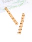 Fashion Gold Color Tassel Decorated Chain Design Pure Color Earrings