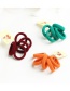 Cute Orange Pure Color Decorated Simple Round Shape Hair Band (5pcs)