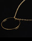 Fashion Gold Color Round Pendant Decorated Necklace