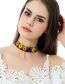 Fashion Multi-color Color-matching Decorated Simple Hollow Out Design Choker
