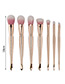 Lovely Gold Color Mermaid Design Color-matching Decorated Cosmetic Brush (7pcs)