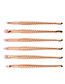 Lovely Gold Color Mermaid Design Color-matching Decorated Cosmetic Brush (6pcs)