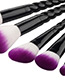 Fashion Black Unicorn Design Pure Color Decorated Simple Cosmetic Brush (5pcs)
