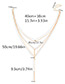 Fashion Gold Color Vertical Shape Decorated Multi-layer Necklace