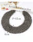 Bohemia Black Pure Color Decorated Simple Hand-woven Design Necklace