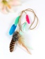 Bohemia Multi-color Feather Pendant Decorated Simple Hair Band