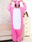 Lovely Pink Unicorn Design Color Matching Connection Pajamas