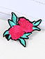 Lovely Plum-red Rose Shape Decorated Simple Baby Hairpin