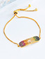 Personality Gold Color Color Matching Decorated Bracelet