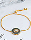 Personality Rose Gold Round Shape Decorated Bracelet