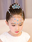 Lovely Dark Pink Crown Decorated Pure Color Hair Accessories(hair Chain+comb)