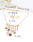 Fashion Gold Color+silver Color Star & Heart Shape Pendant Decorated Simple Jewelry Sets