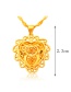 Elegant Gold Color Hollow Out Heart Shape Pure Color Pendant(not Including Chain) (1pcs)