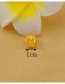 Elegant Gold Color Flower Shape Decorated Simple Pure Color Pendant (not Inclding Chain )