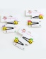 Lovely Yellow+red Cartton Bee Decorated Simple Hairpin(2pcs)
