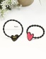 Lovely Red Little Rabbitdecorated Pure Color Hair Band (2pcs)