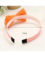 Lovely Plum Red Bowknot Decorated Color Matching Hair Hoop