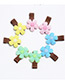 Sweet Green Flowers Decorated Pure Color Hairpin(2pcs)