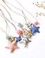 Fashion Blue Stars Pendant Decorated Simple Children Choker