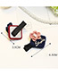 Fashion Navy Flower&letter Decorated Simple Hairpin