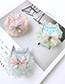 Fashion Light Blue Cartoon Fox Decorated Pure Color Hairpin