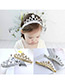 Fashion Silver Color Crown Decorated Pure Color Hair Clasp