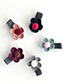 Fashion Navy Flower Decorated Color Matching Hairpin