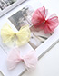 Fashion Light Yellow Bowknot Decorated Pure Color Hairpin