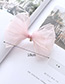 Fashion Light Pink Bowknot Decorated Pure Color Hairpin