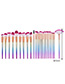 Trendy Multi-color Cone Shape Decorated Color Matching Makeup Brush(24pcs)