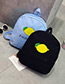 Fashion Blue Cartoon Pattern Decorated Mini Backpack